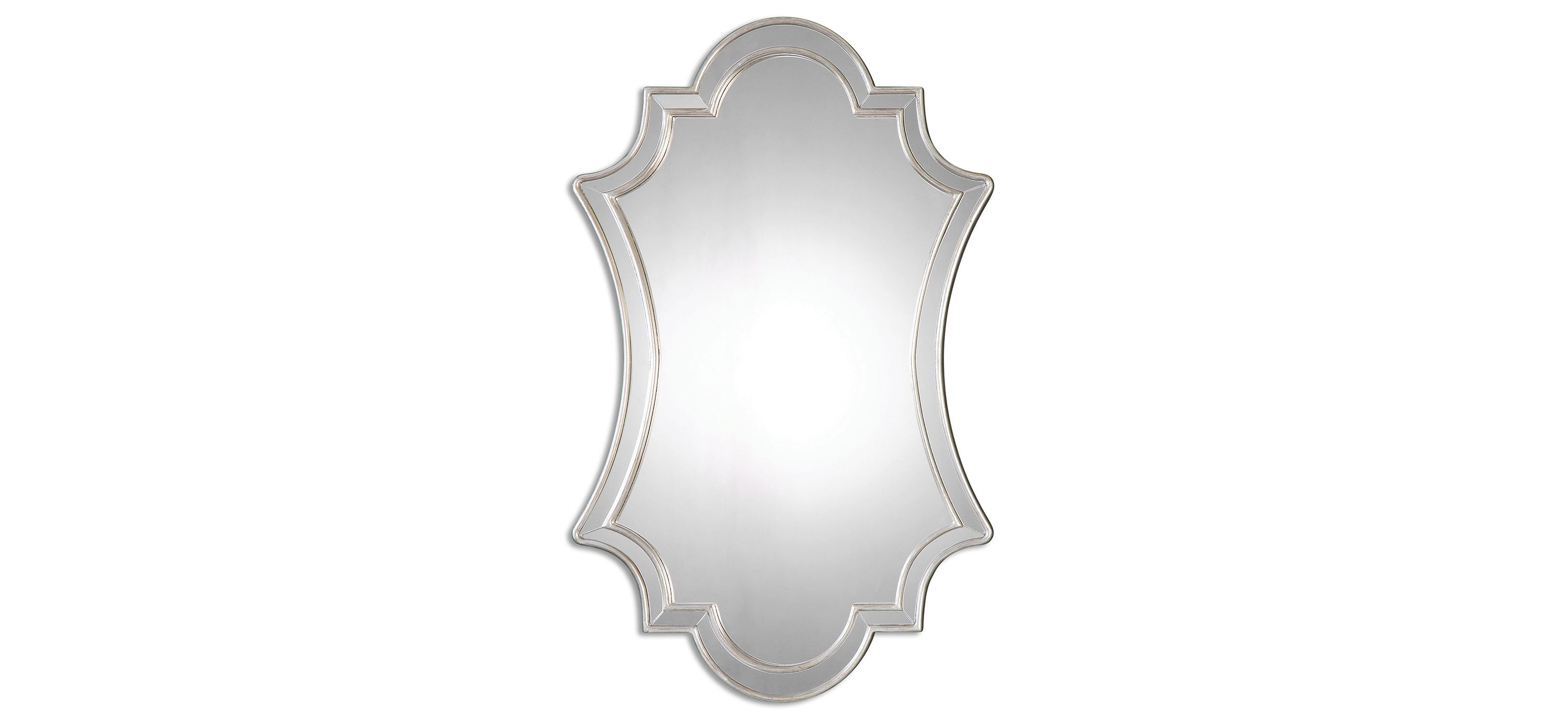 Elara Antiqued Silver Wall Mirror