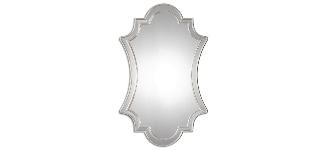 Elara Antiqued Silver Wall Mirror