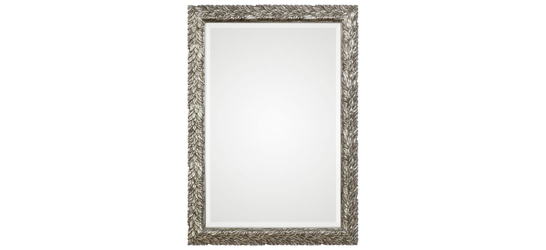Evelina Silver Leaves Mirror