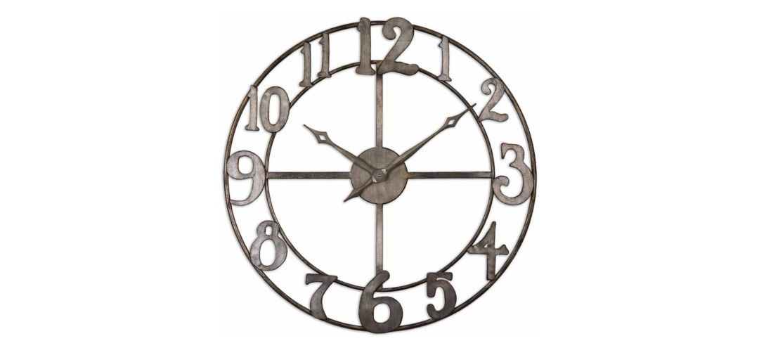 6681 Delevan Metal Wall Clock sku 6681