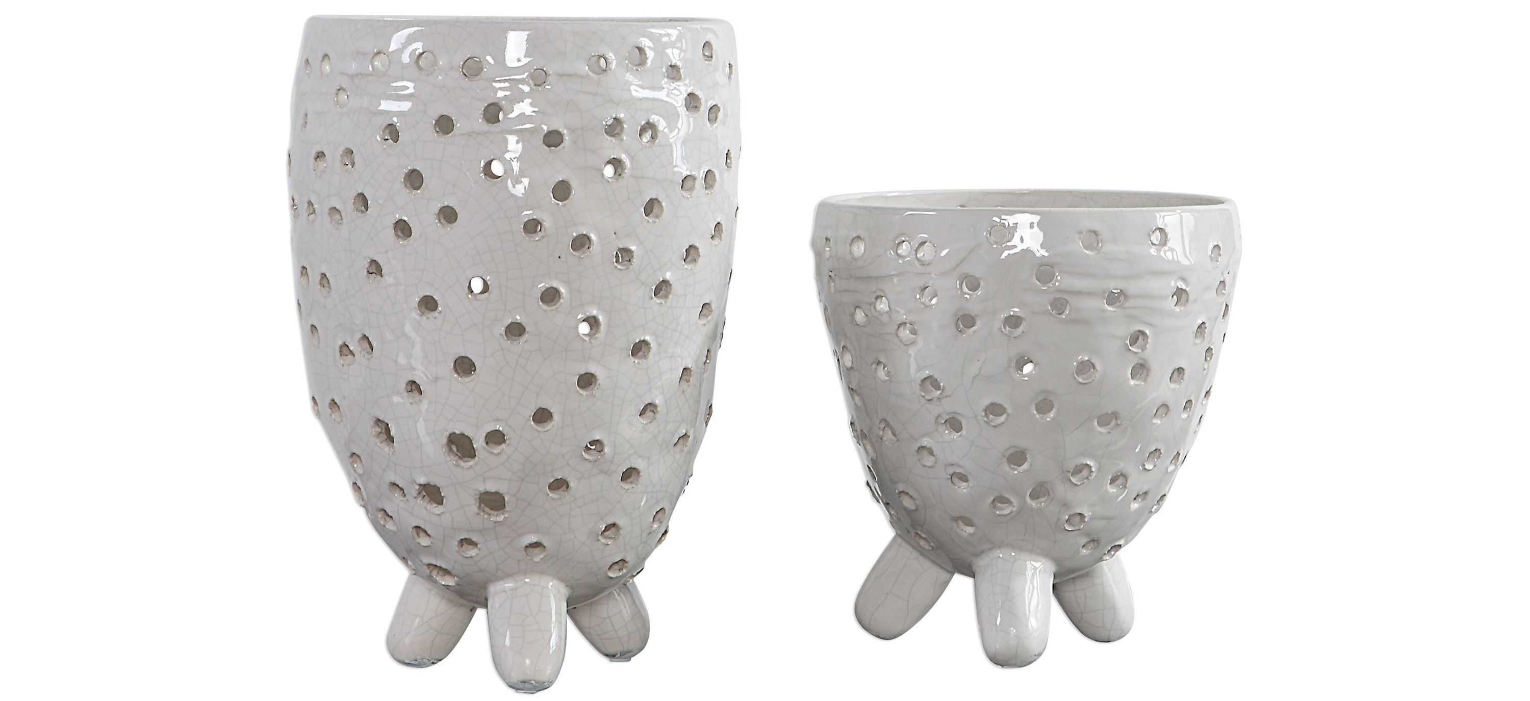 Milla Mid-Century Modern Vases: Set of 2
