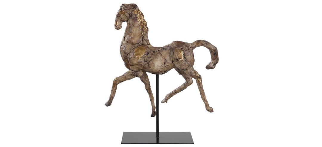 175896820 Caballo Dorado Horse Sculpture sku 175896820