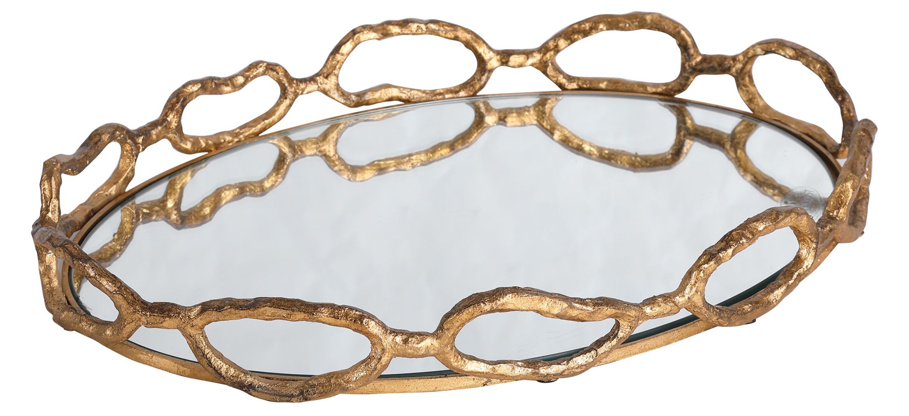 Cable Chain Mirrored Tray