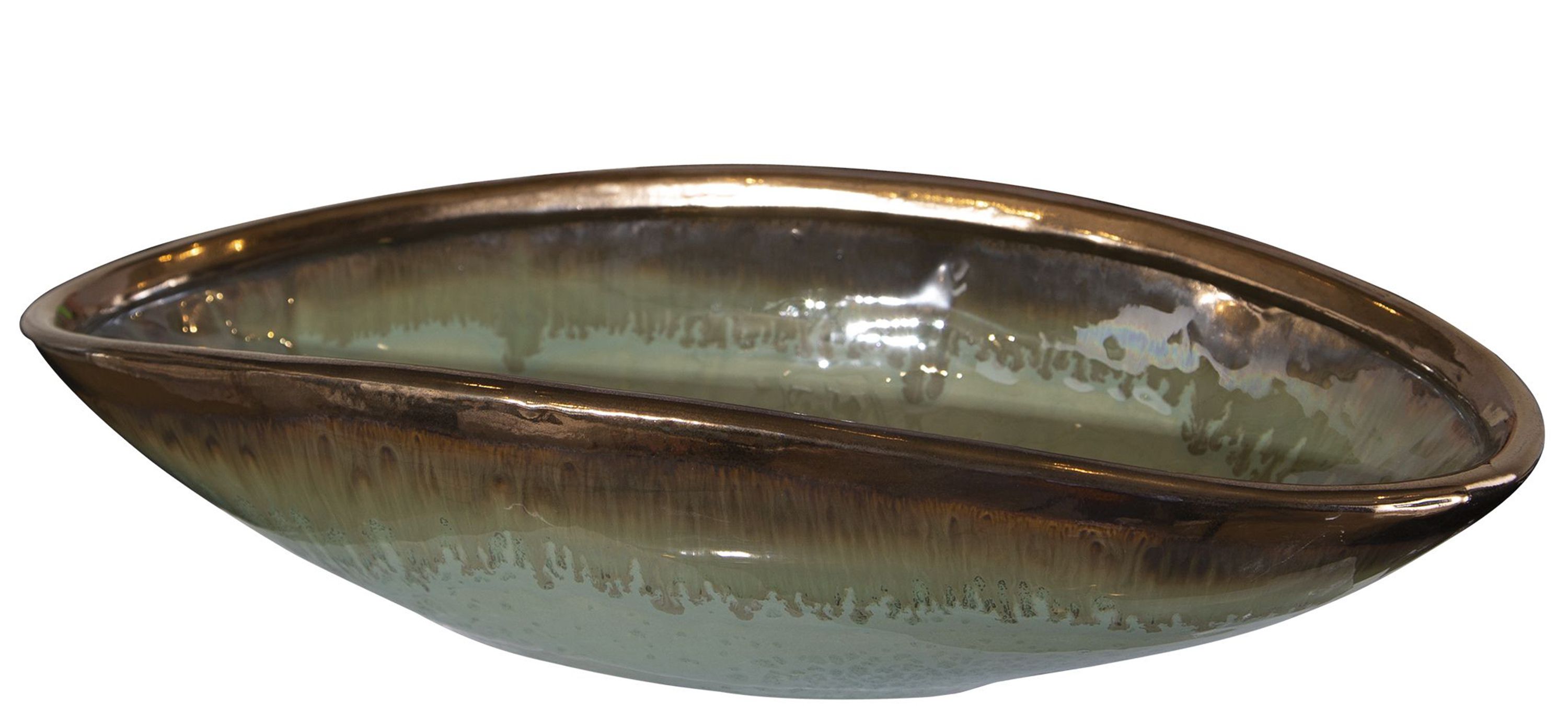 Iroquois Green Glaze Bowl