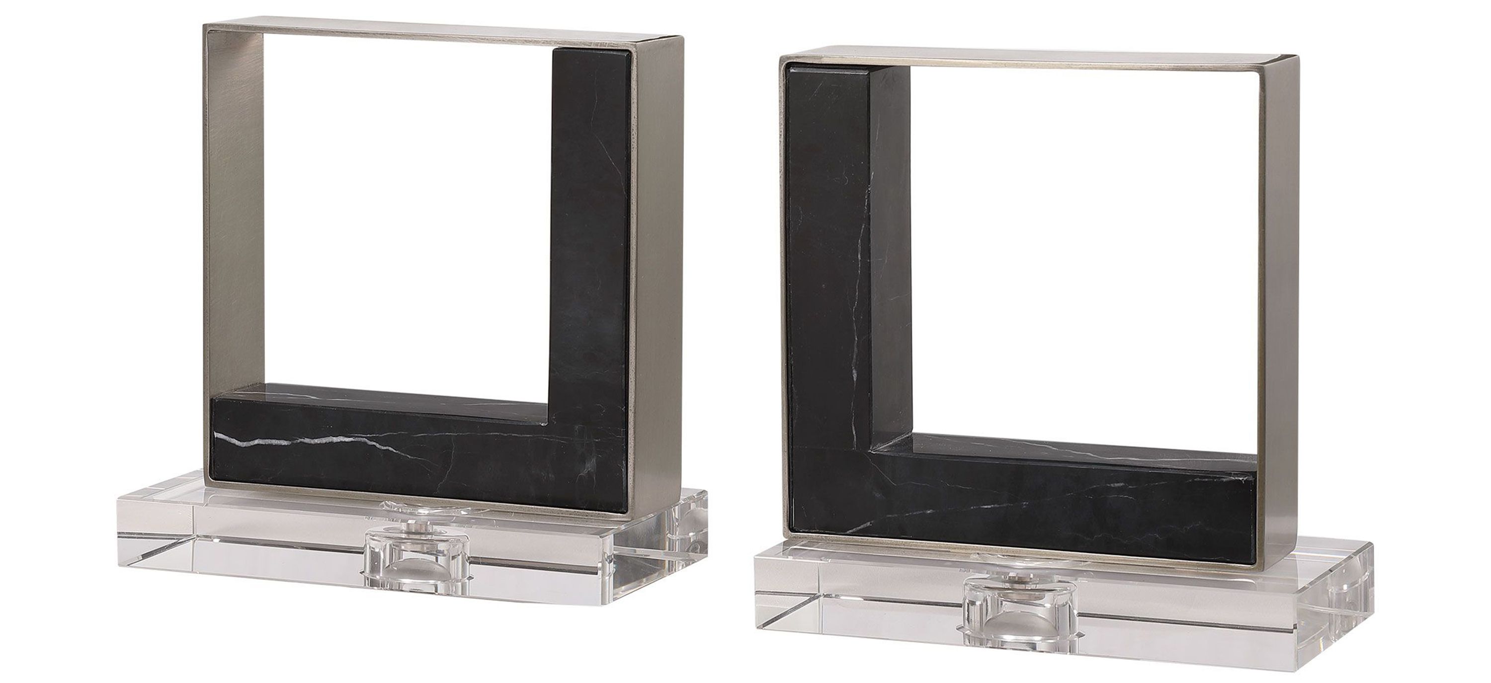 Tilman Marble Bookends: Set of 2