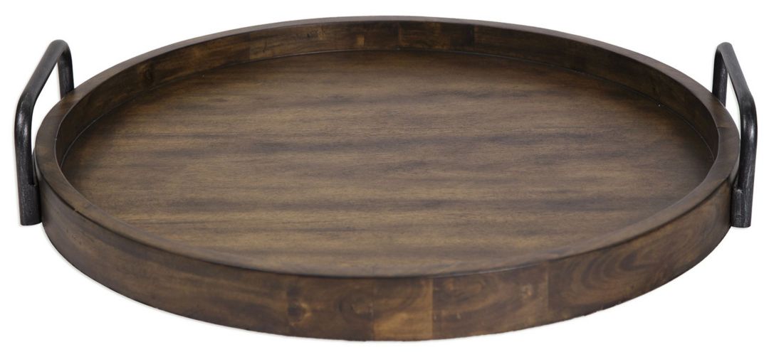 Reine Round Wooden Tray