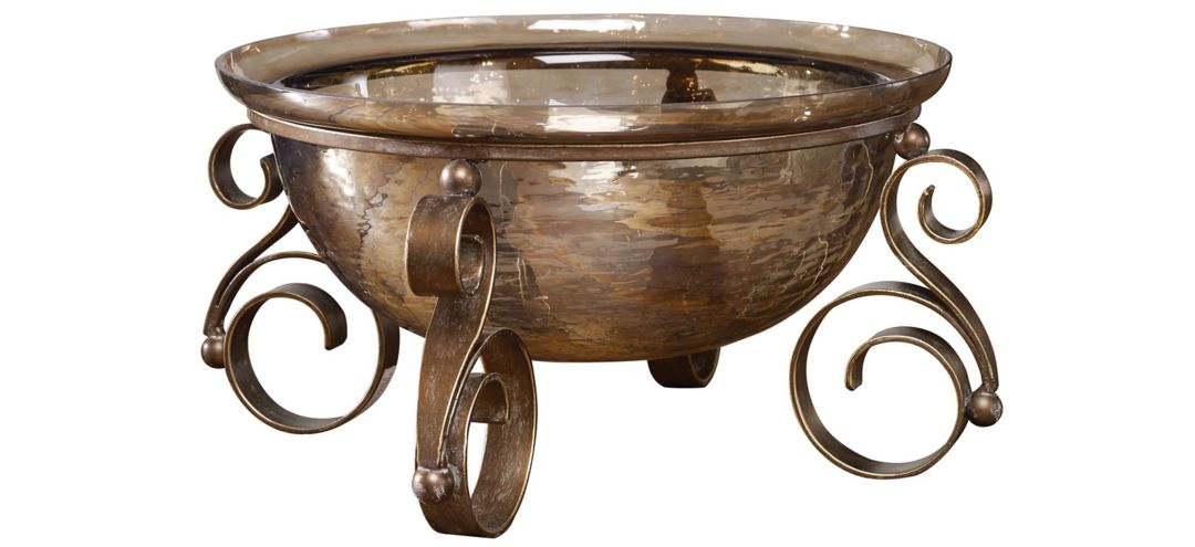 175898090 Alya Bronze Glass Bowl sku 175898090