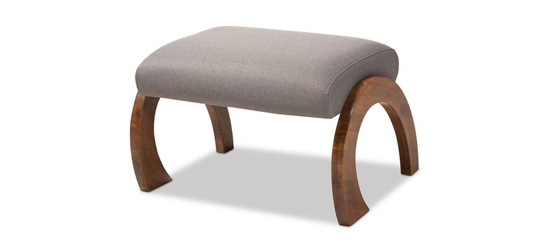 Sandrine Wood Ottoman