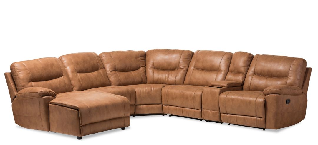 Mistral Modern 6-Piece Sectional with Recliners