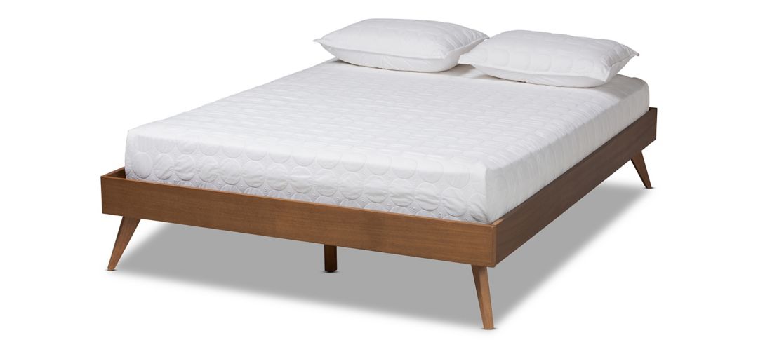 Lissette Mid-Century Queen Size Platform Bed Frame