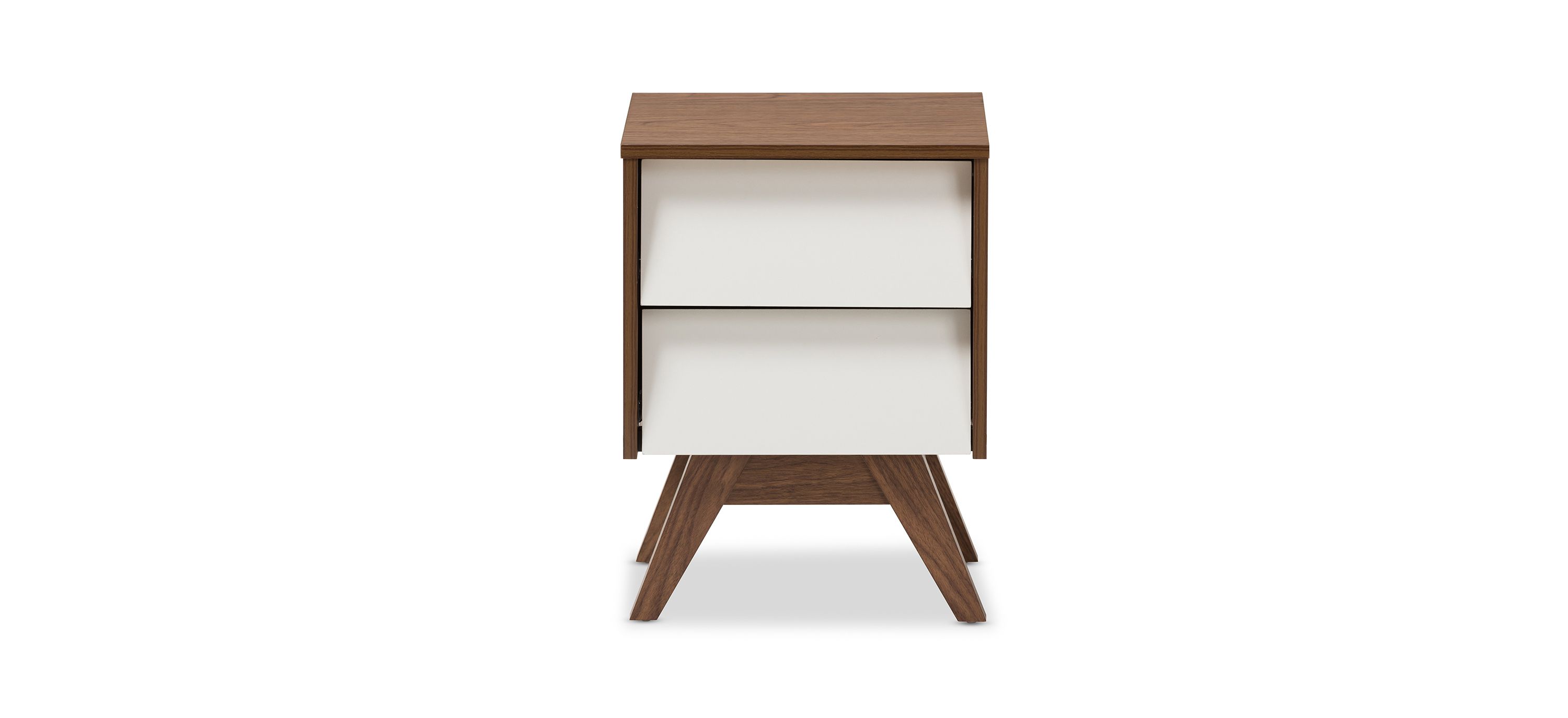 Hildon Wood 2-Drawer Storage Nightstand