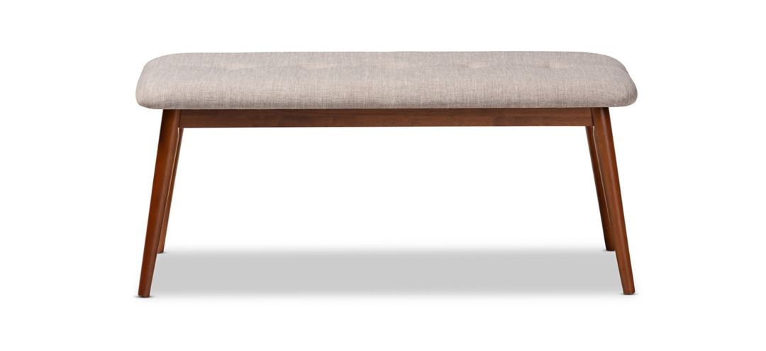 Flora II Fabric Upholstered Wood Bench