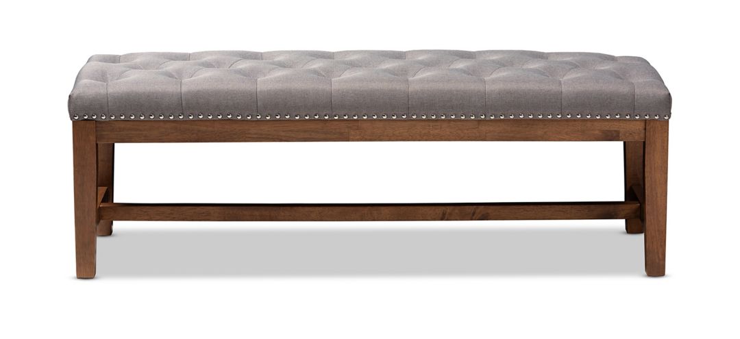 Ainsley Fabric Upholstered Wood Bench