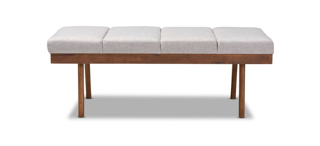 Larisa Fabric Upholstered Wood Bench