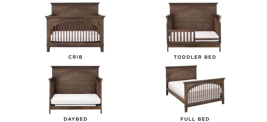 Kennedy Convertible Crib with Conversion Rails