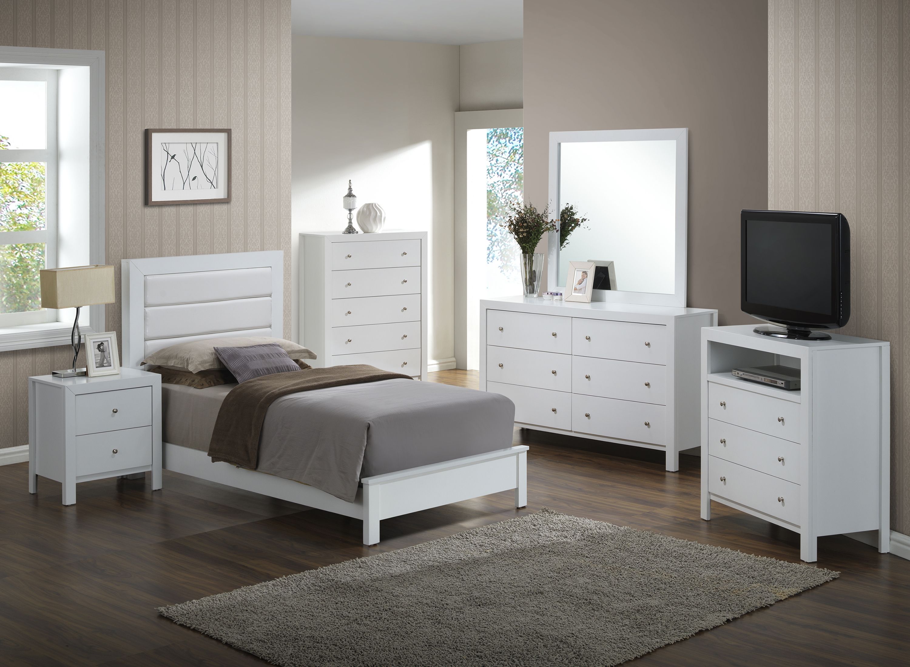 Burlington 4pc. Upholstered Bedroom Set Raymour & Flanigan