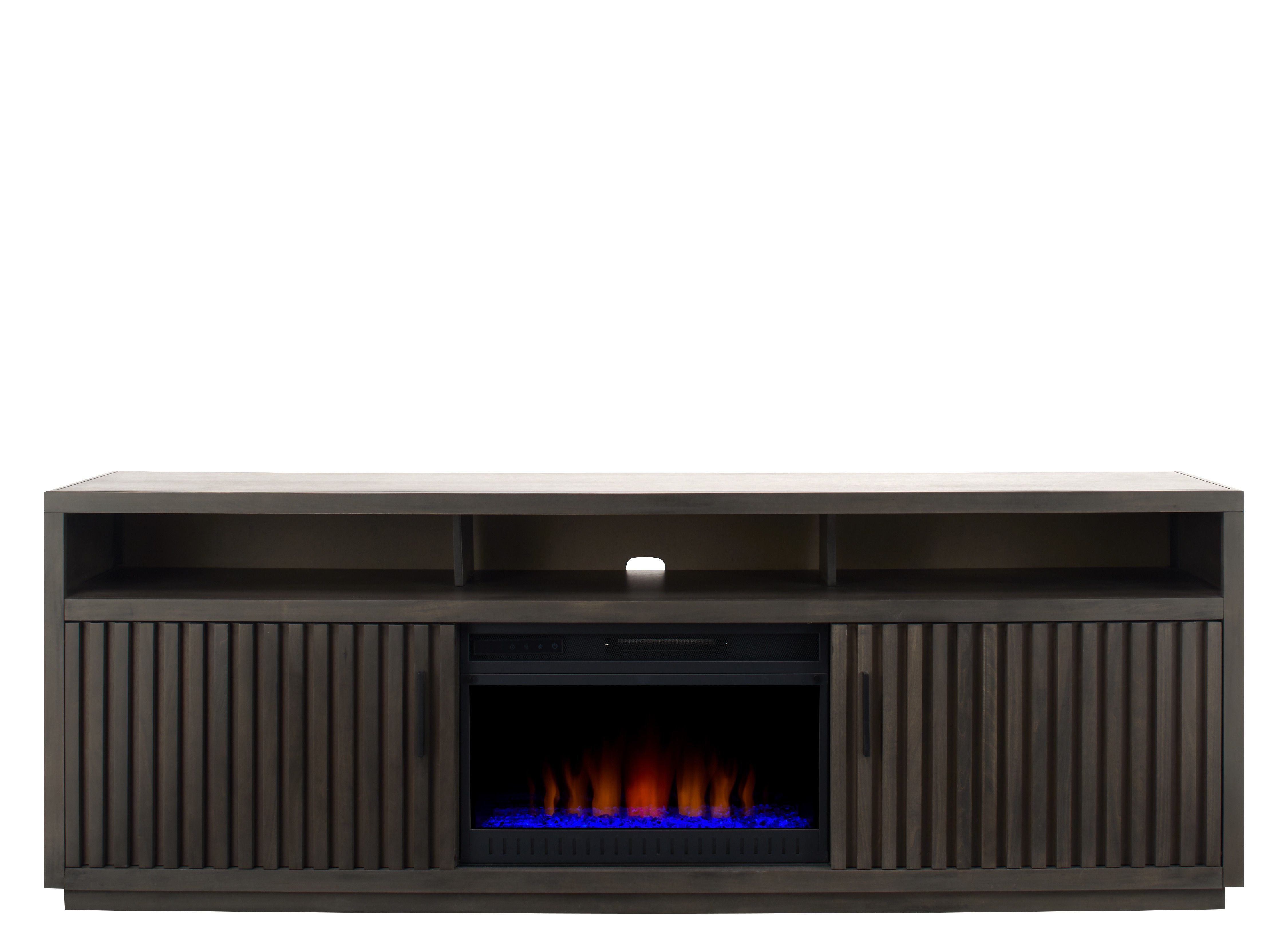 Henty 84" TV Console with Fireplace Raymour & Flanigan