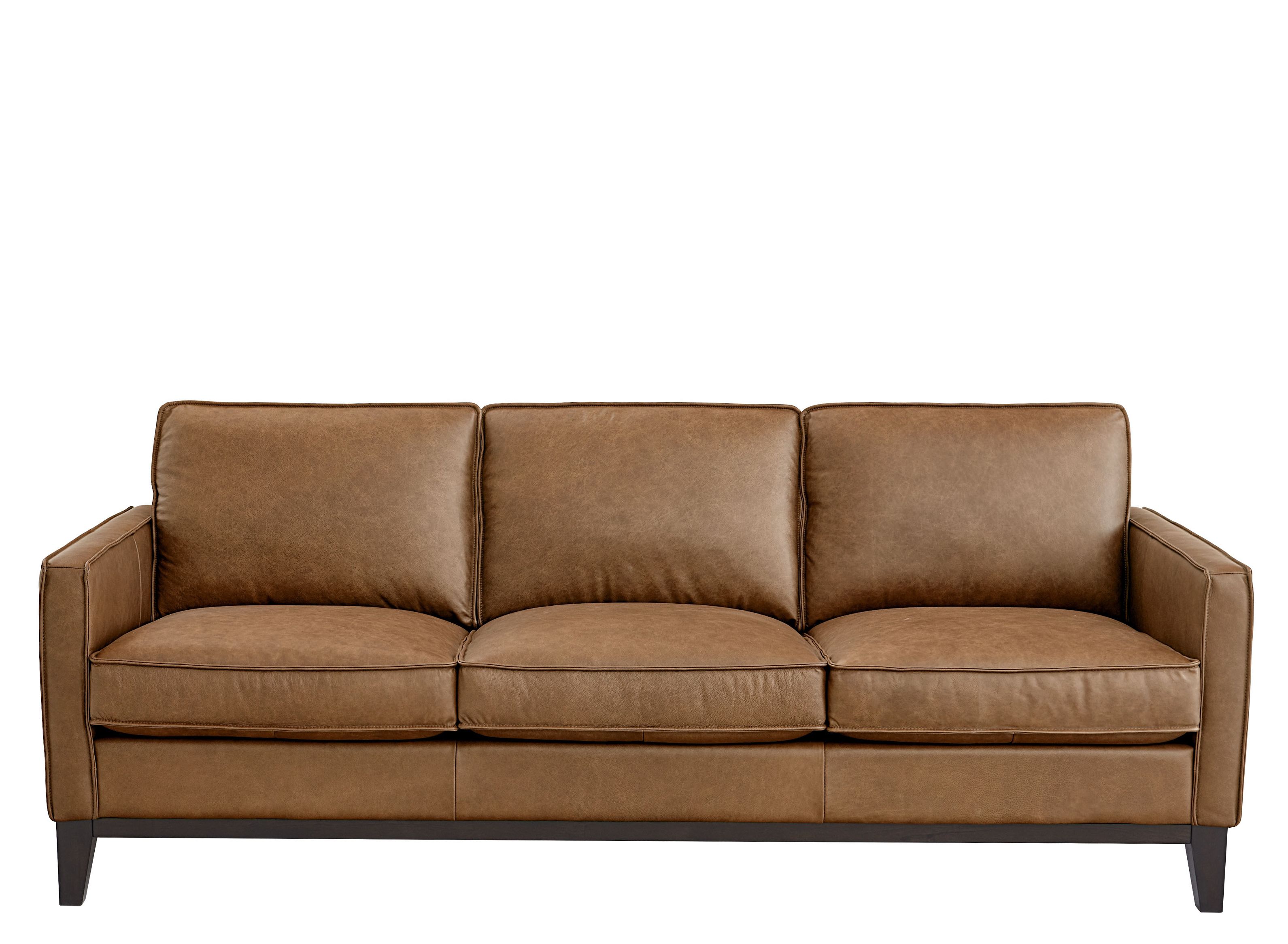 Raymour and flanigan brown deals leather sofa