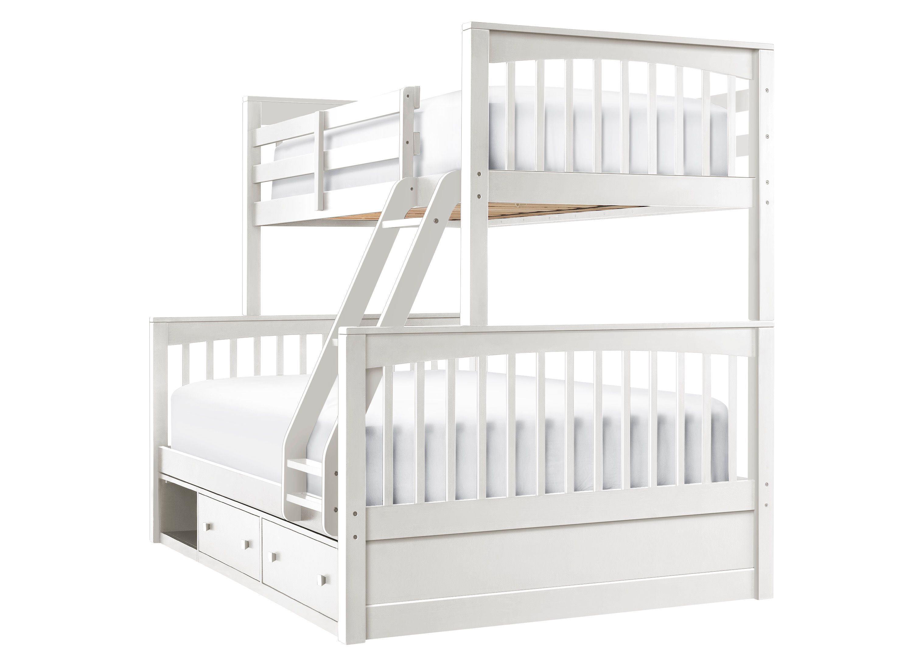 Jordan Twin Over Full Bunk Bed w Storage Raymour Flanigan