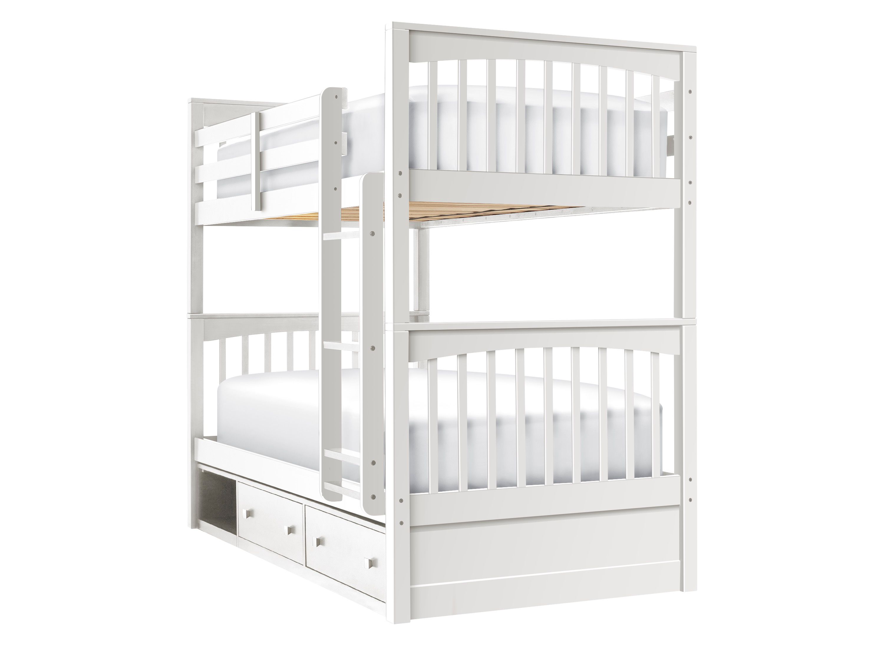 Jordan Twin Over Twin Bunk Bed w Storage Raymour Flanigan