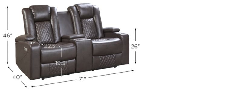 Orina Power Reclining Chair with Power Headrest