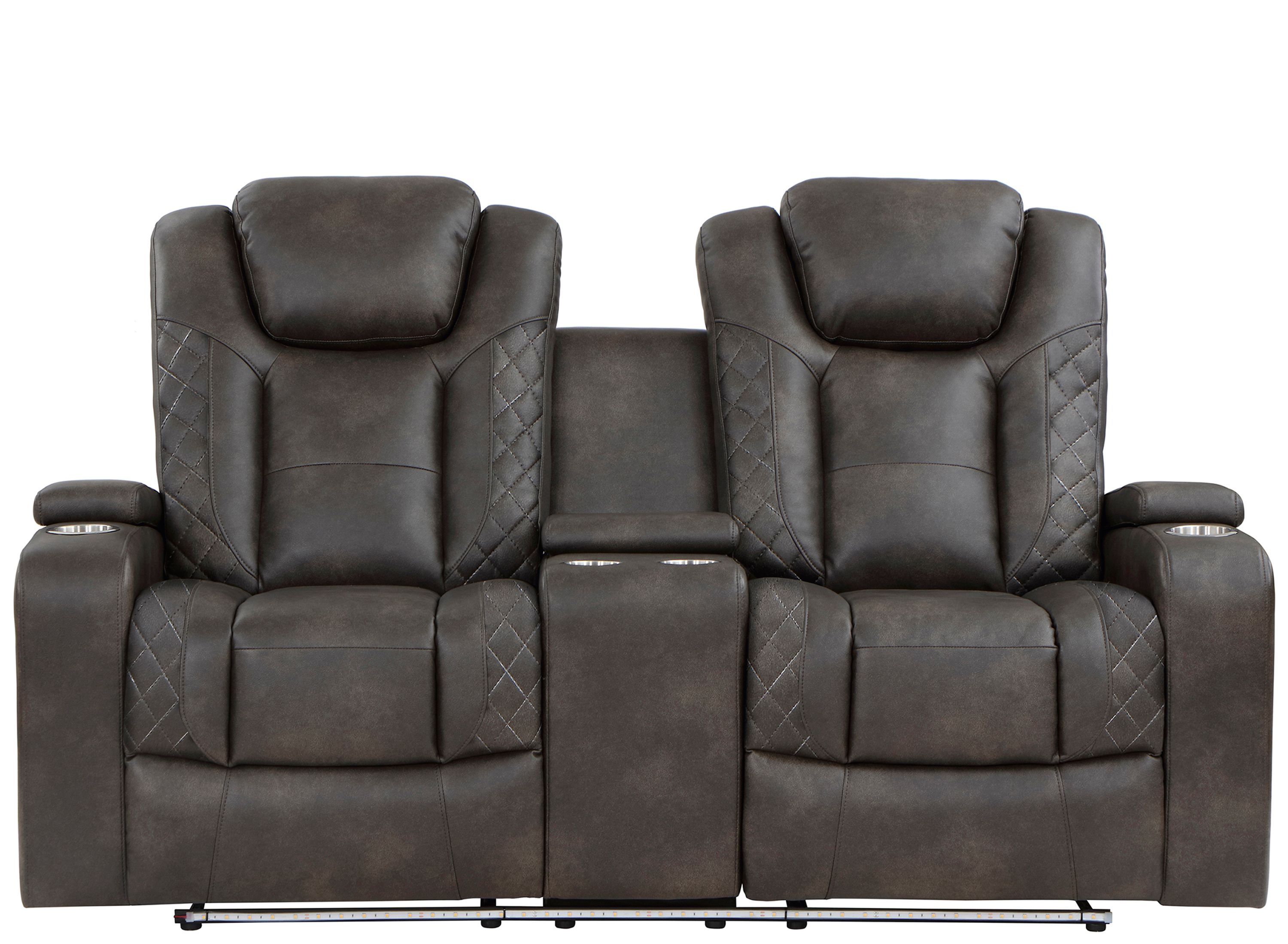 Donegal Power Double Reclining Loveseat | Raymour & Flanigan