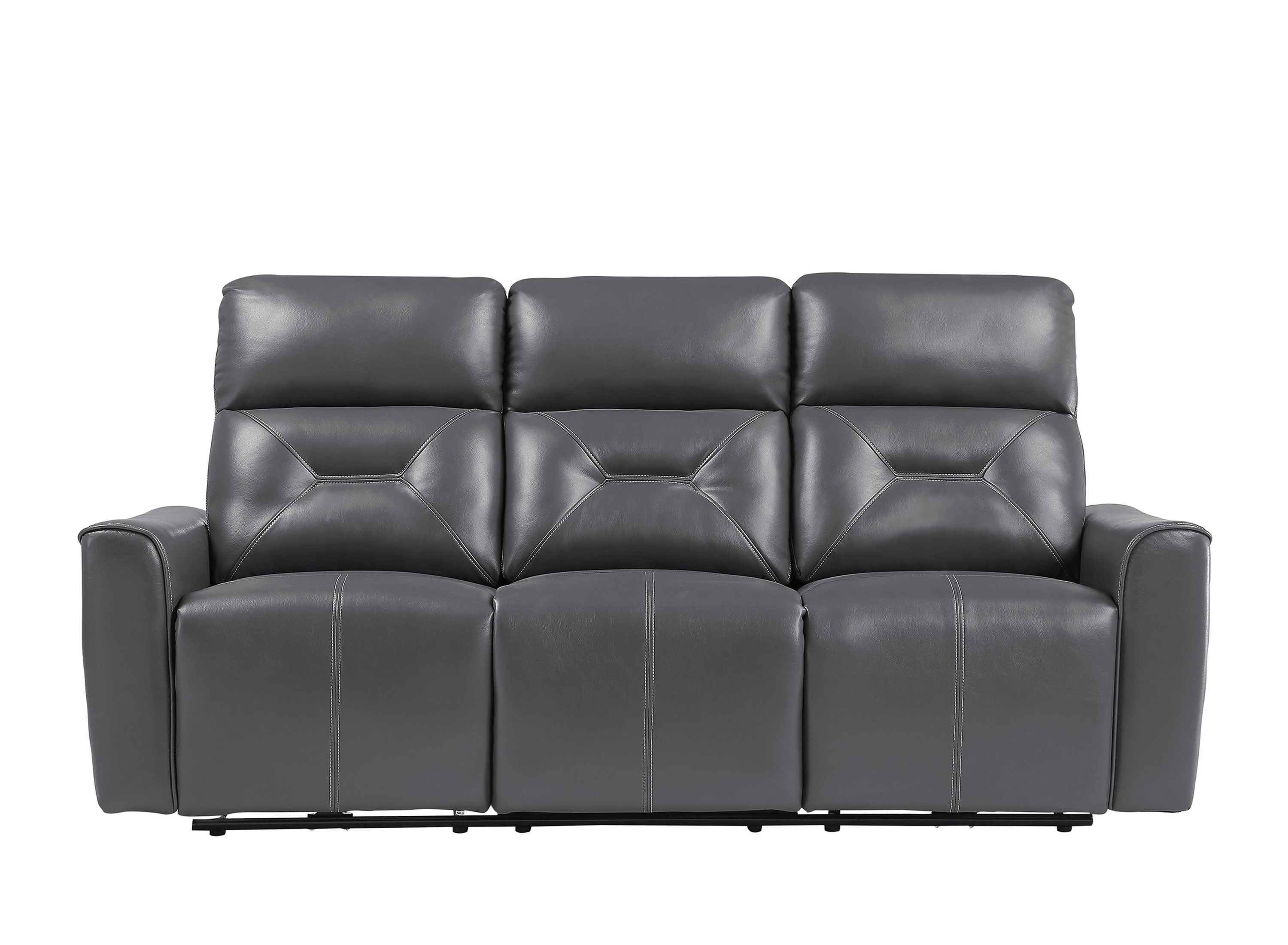 Sonata Power Double Reclining Sofa and USB Ports | Raymour & Flanigan