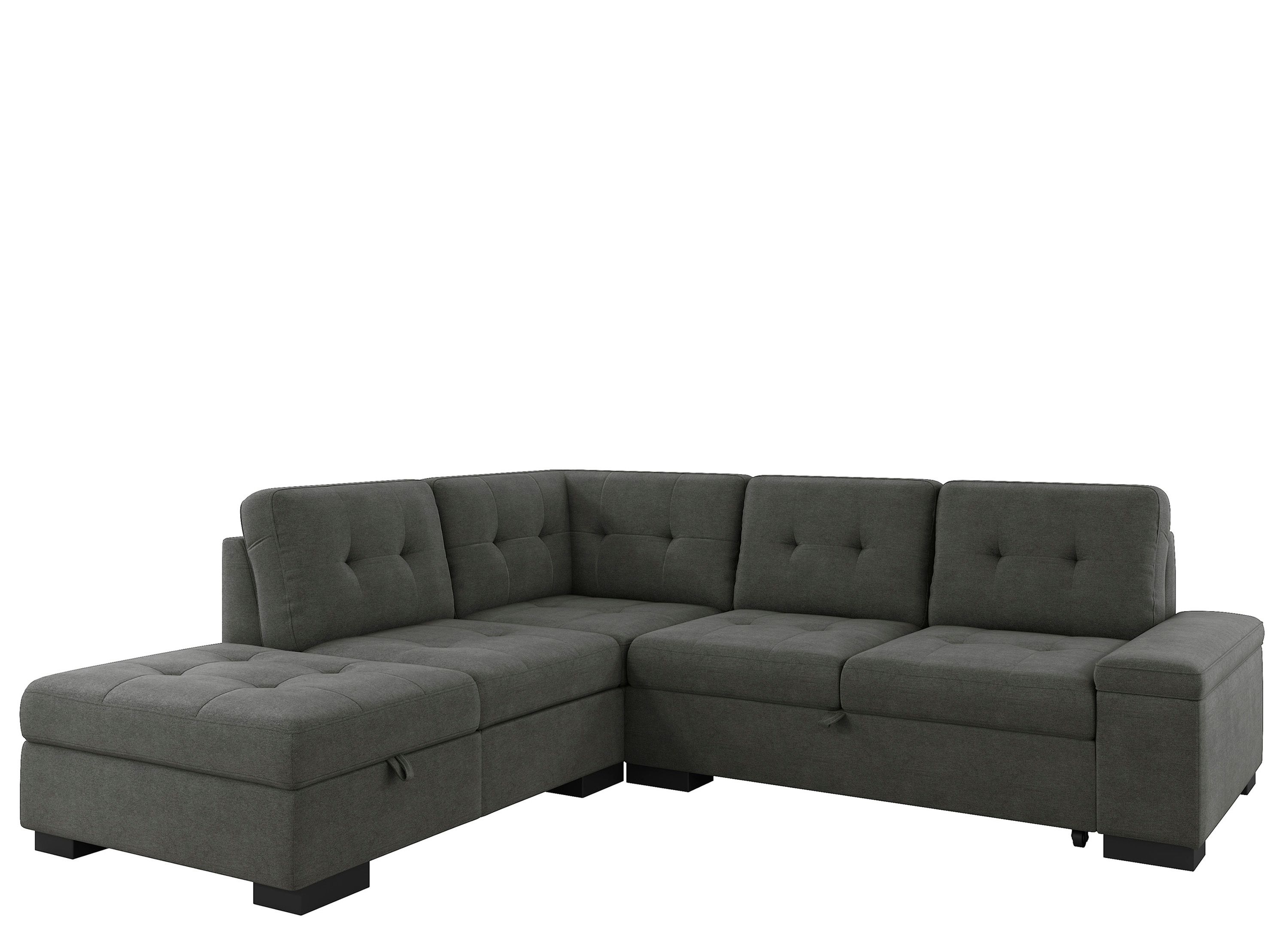 Sectional sleeper sofa 2024 left hand