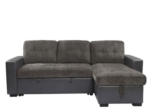 Gray Sectional Sofas Raymour Flanigan, Divergent 2 Pc Sectional Sleeper Sofa With Storage