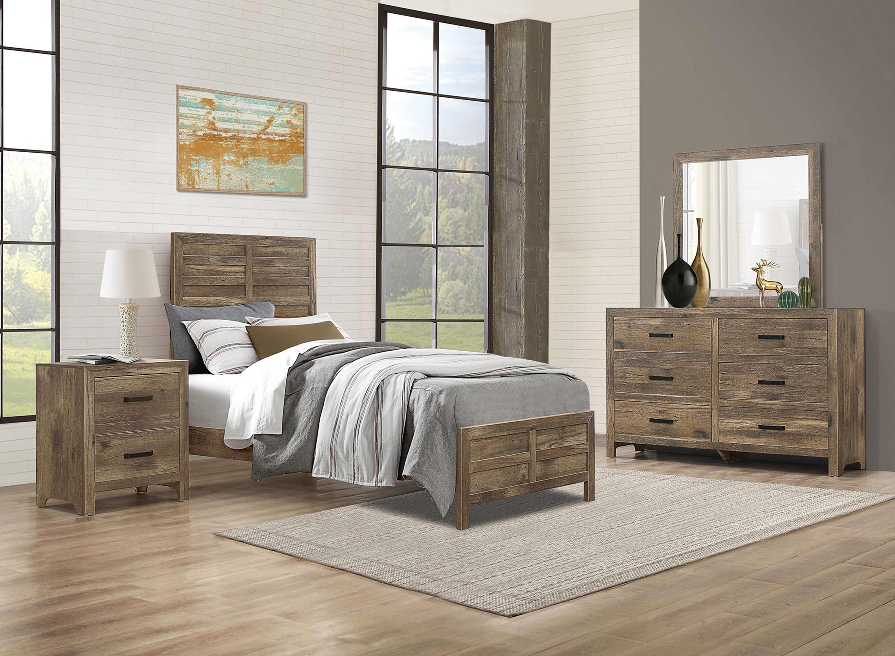 Terrace 4-pc. Twin Panel Bedroom Set | Raymour & Flanigan | Raymour ...