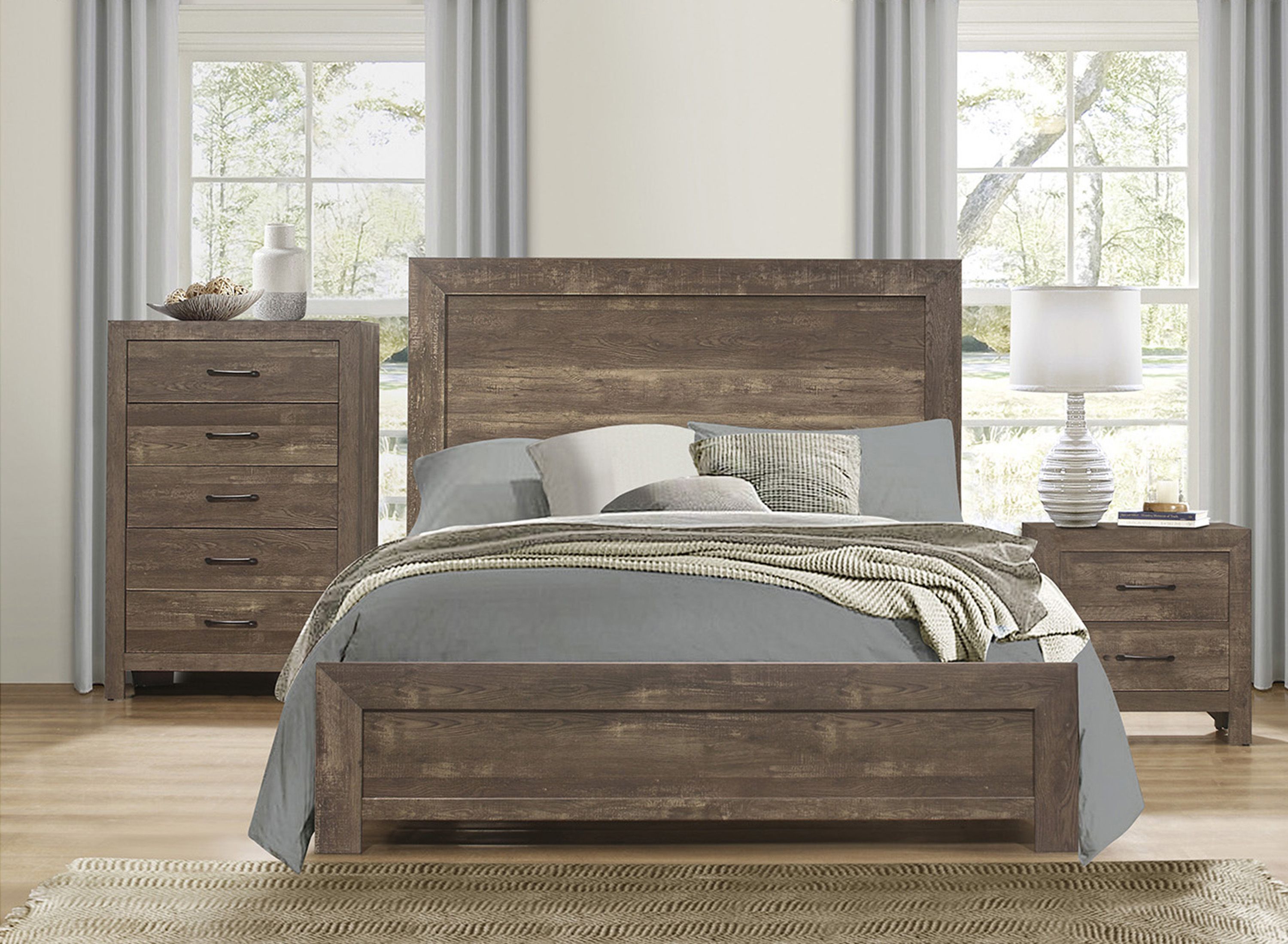 Bijou 3pc. Full Panel Bedroom Set Raymour & Flanigan