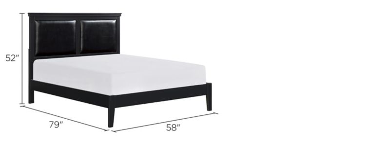 Place Upholstered Bed Dimensions