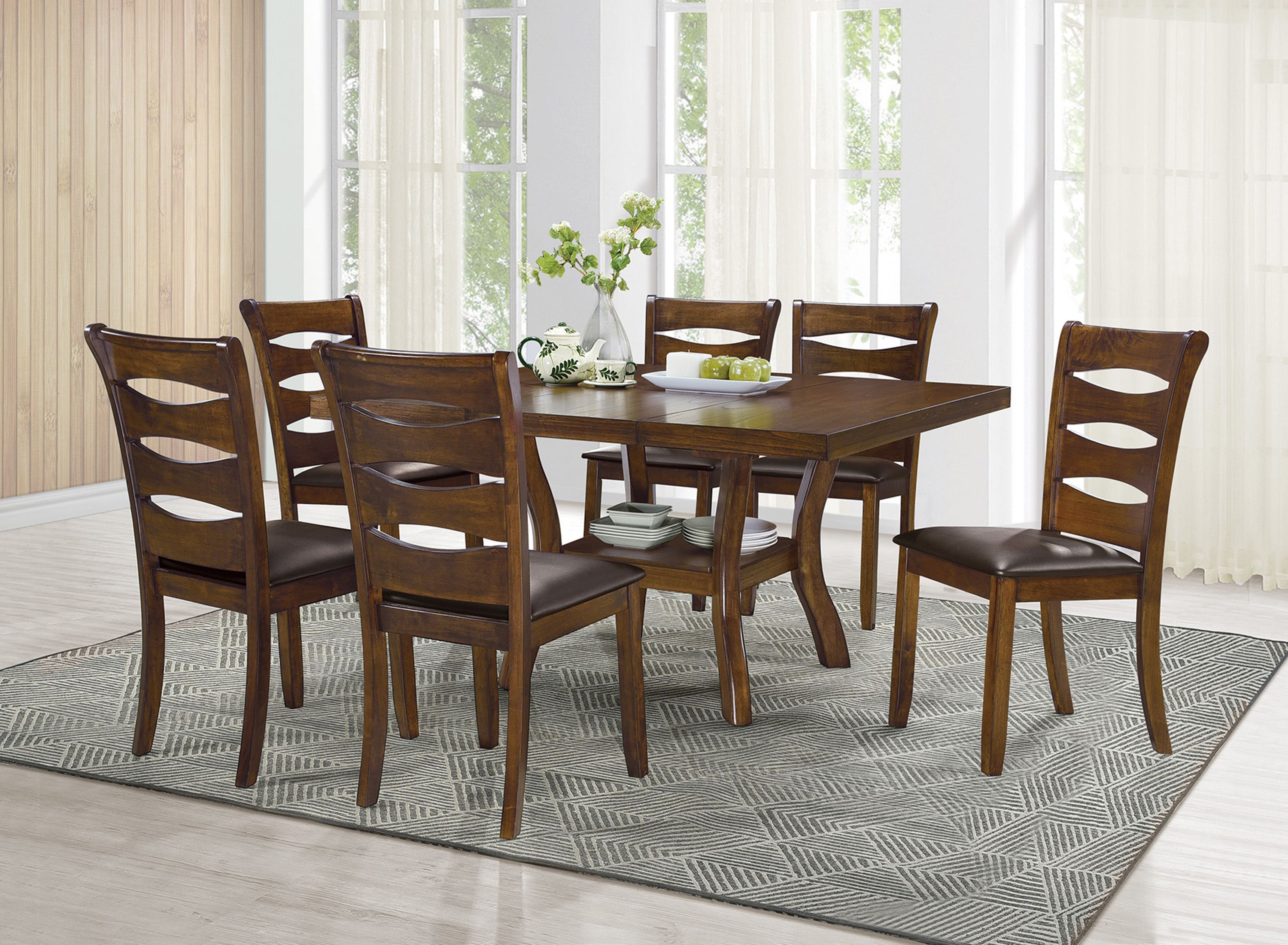 Coring 7-pc. Dining Room Set | Raymour & Flanigan | Raymour & Flanigan