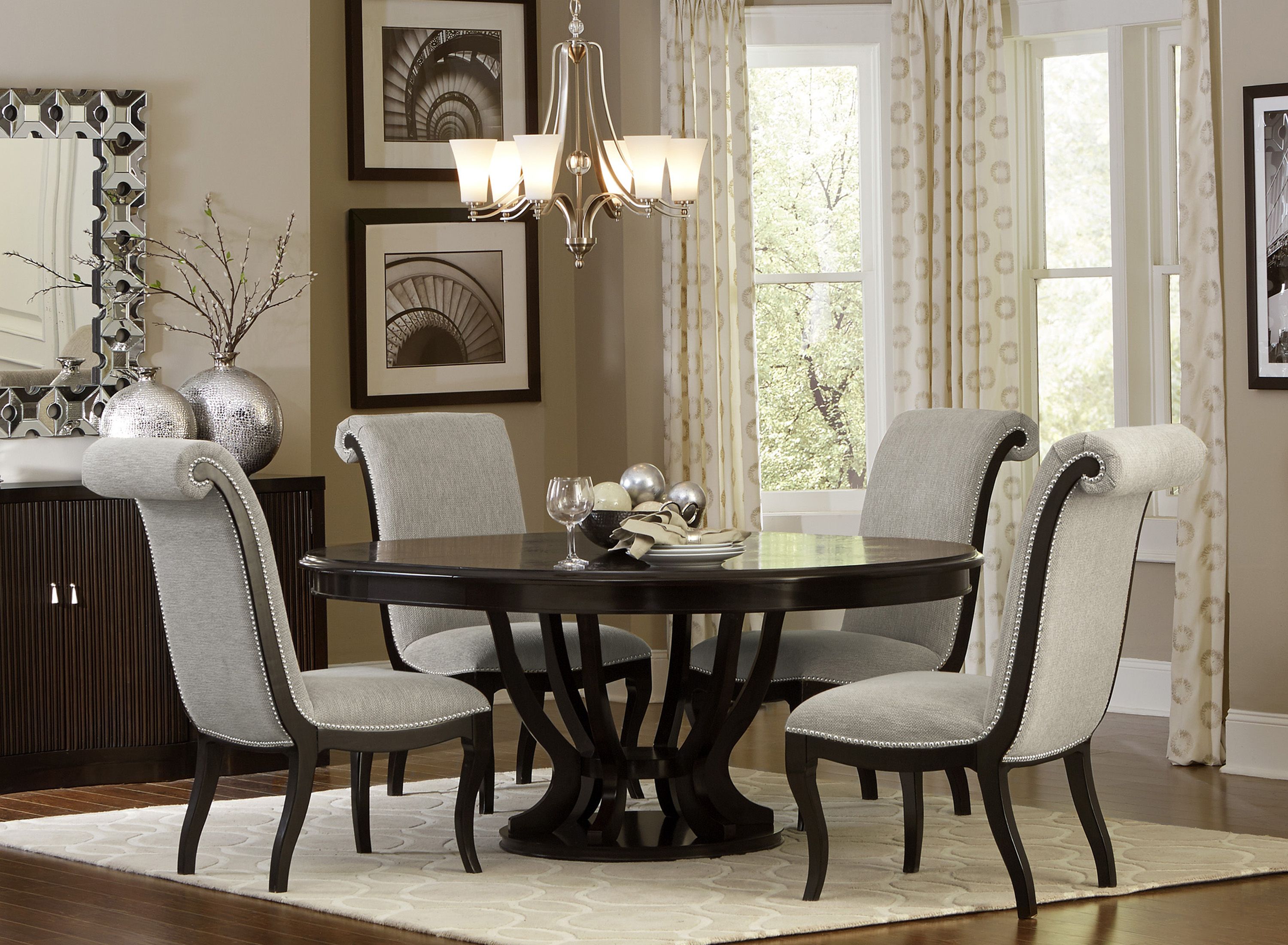 Ferris 5-pc. Dining Set | Brown Dining Set | Raymour & Flanigan ...