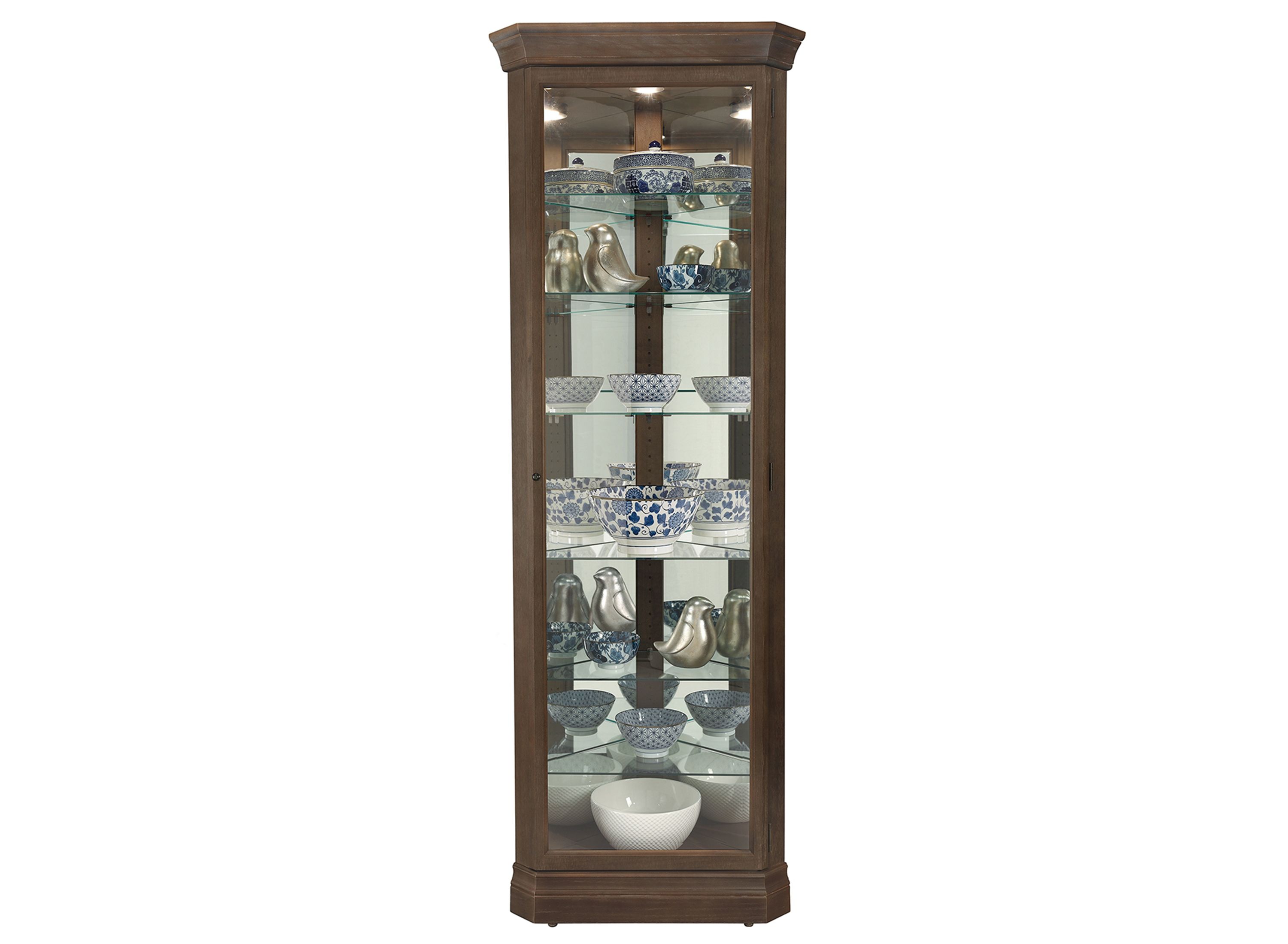 Magallon corner curio cabinet orren deals ellis