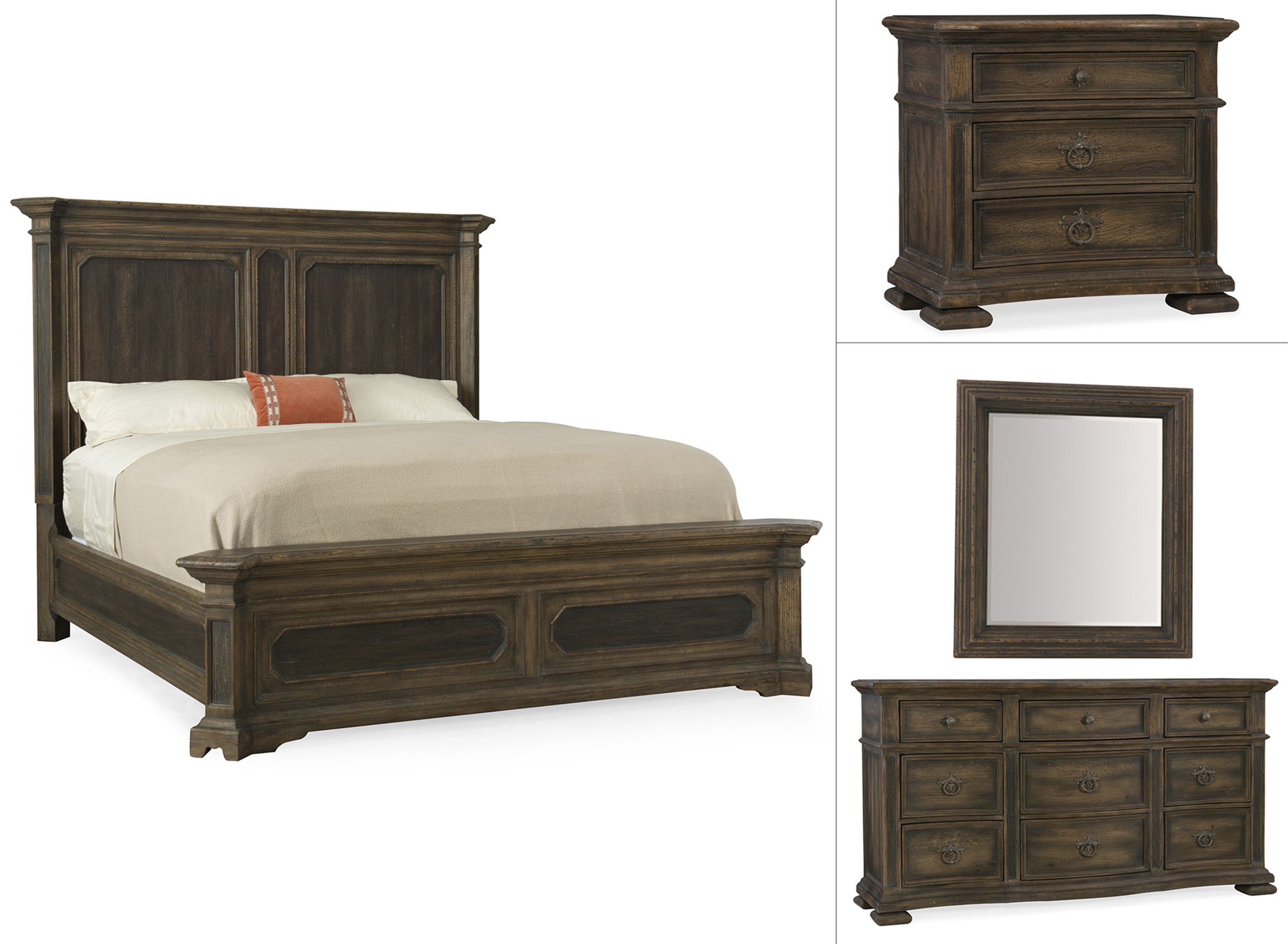 Hill Country 4-pc. King Mansion Bedroom Set | Raymour & Flanigan