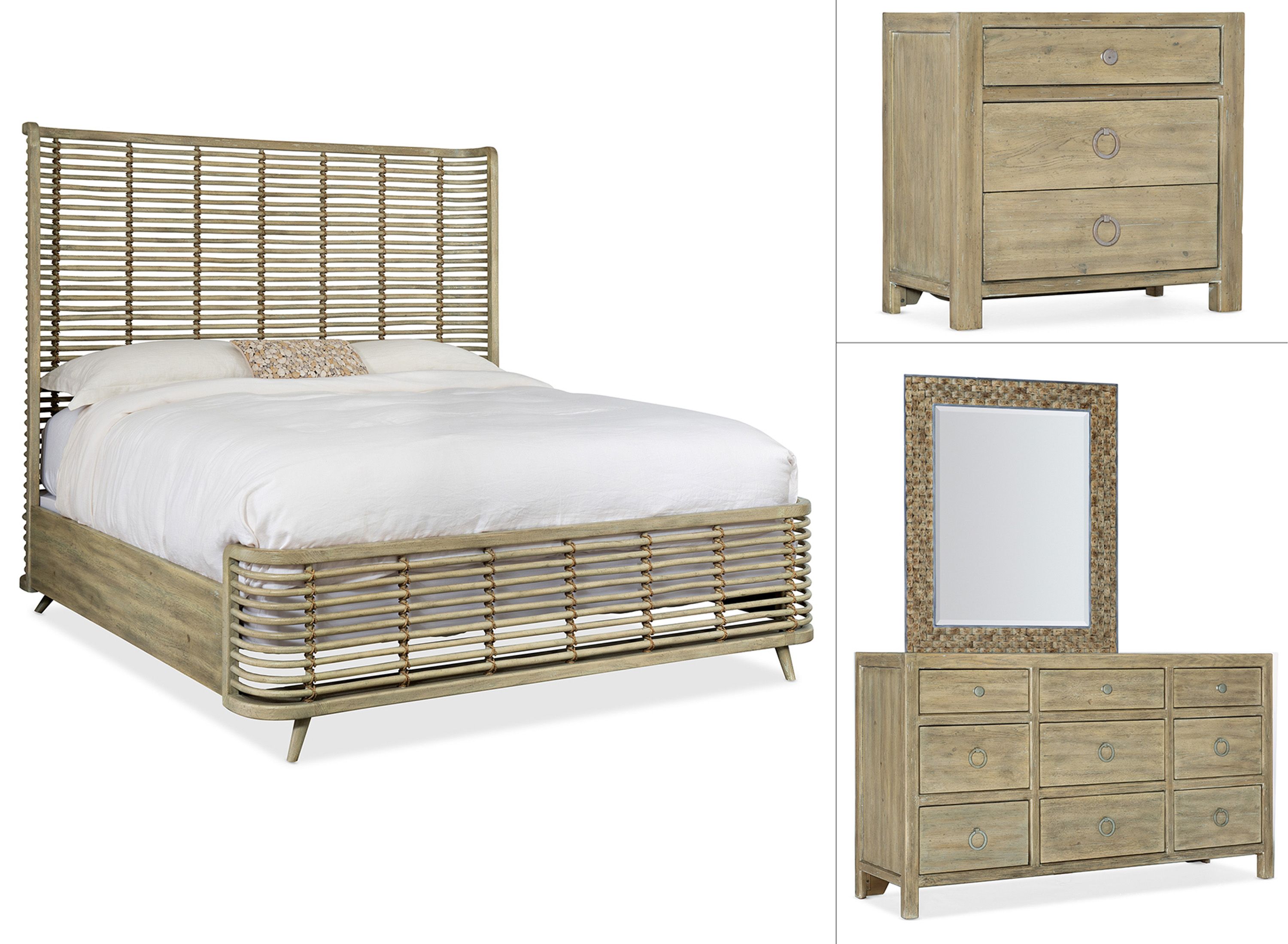 Sundance 4-pc. Queen Rattan Bedroom Set | Raymour & Flanigan