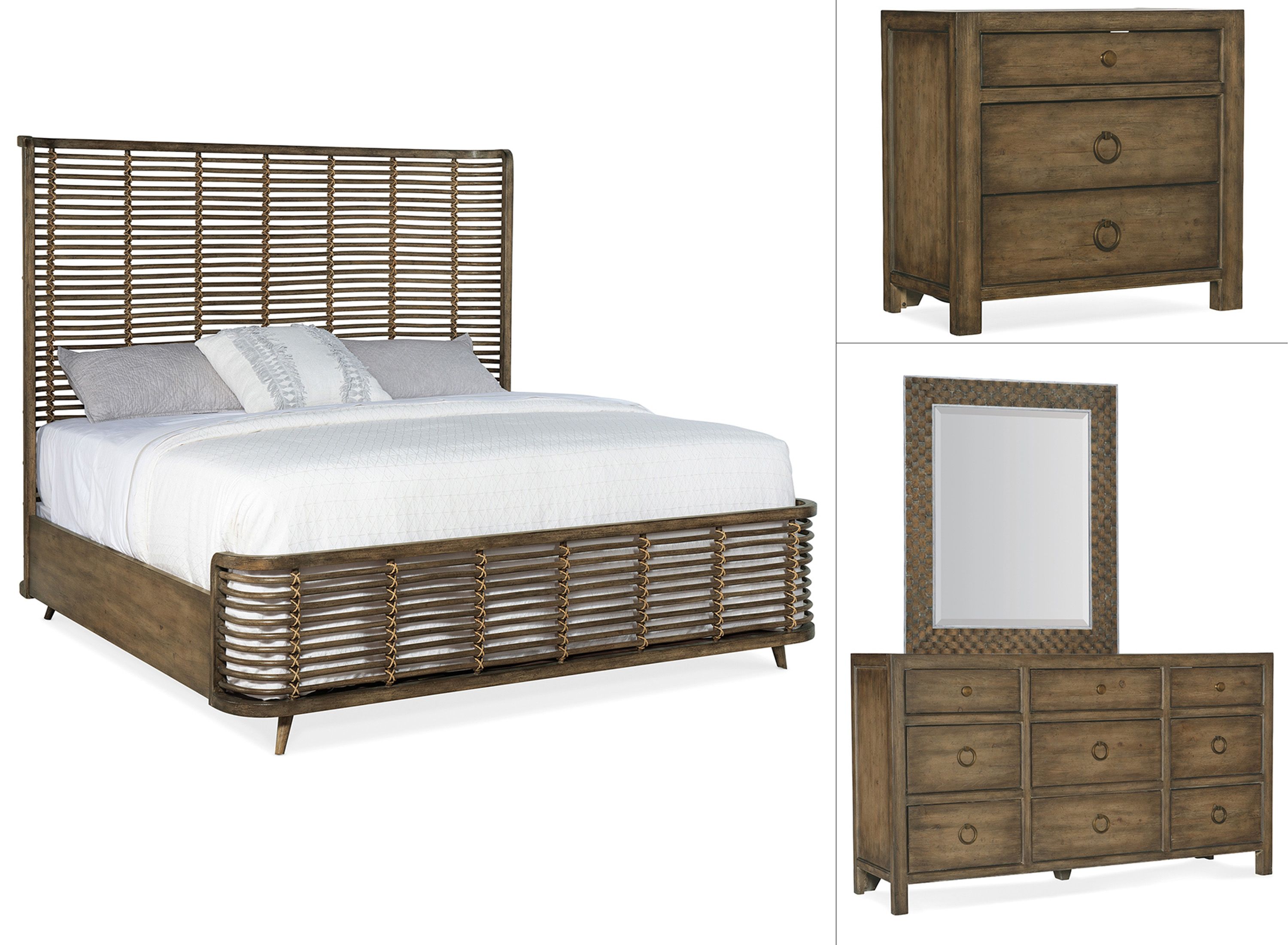 Sundance 4-pc. King Rattan Bedroom Set | Raymour & Flanigan