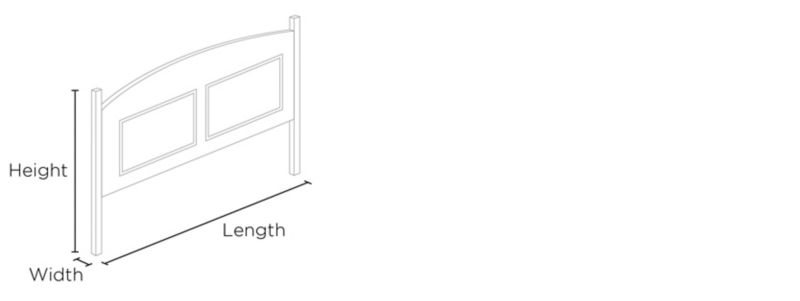 Thayer Queen Headboard Dimensions