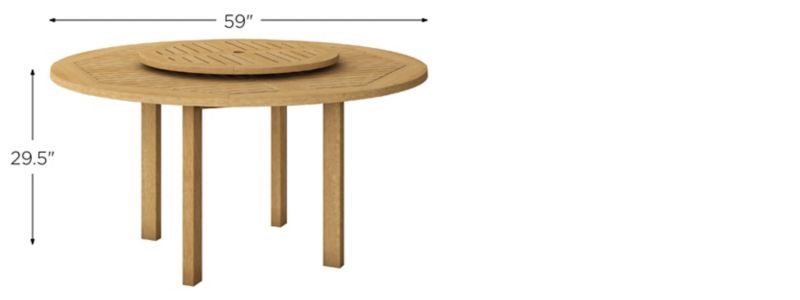 Amazonia Outdoor Dining Table | Raymour & Flanigan