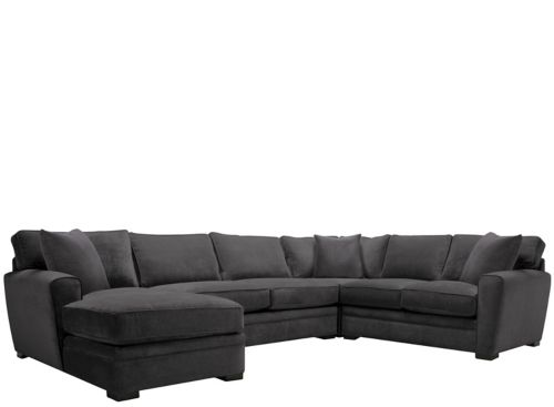 Raymour and deals flanigan gray sectional