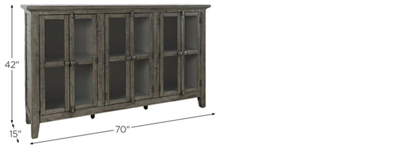 Rustic Shores 70" Accent Cabinet Dimensions