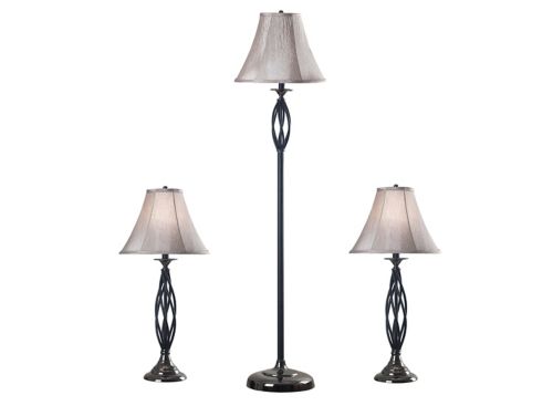 Sperry Floor And Table Lamp Set, Black Floor And Table Lamp Sets