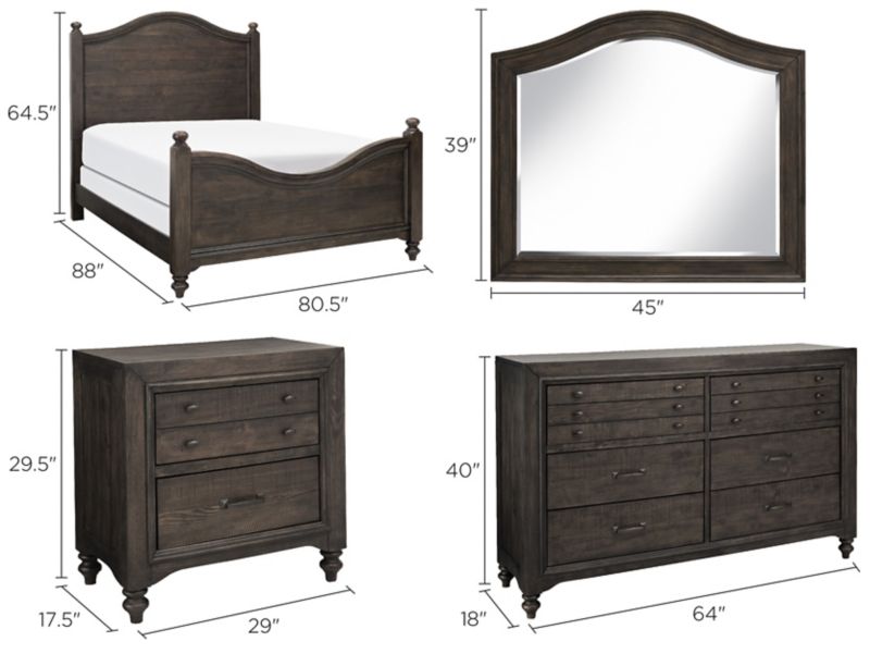 Ashlyn 4pc. Bedroom Set Raymour & Flanigan