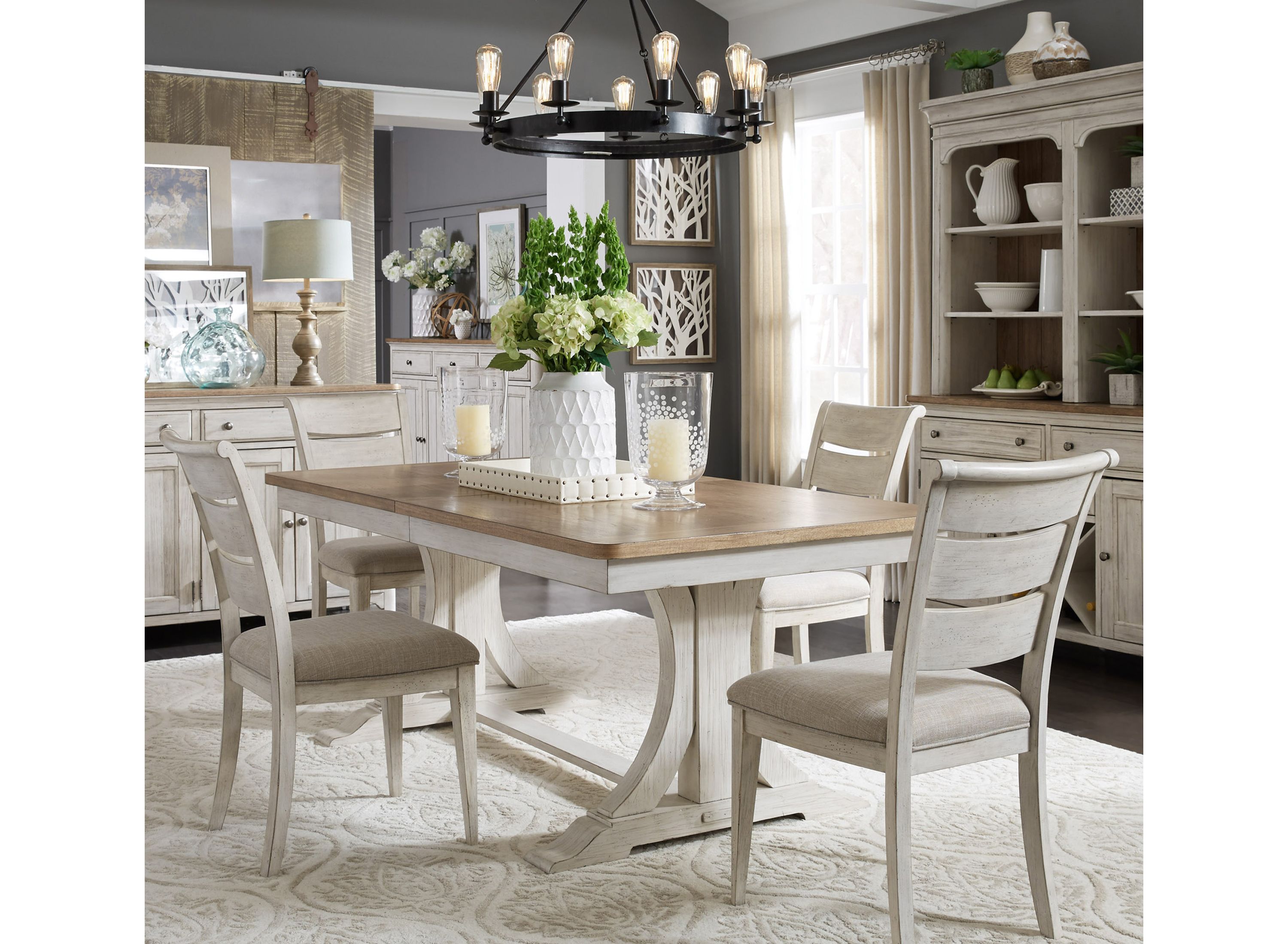Farmhouse Reimagined 5pc. Dining Set Raymour & Flanigan