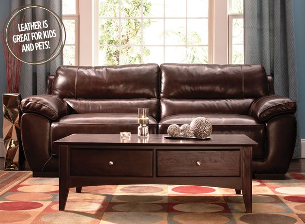 luxurious leather | raymour and flanigan furniture design center