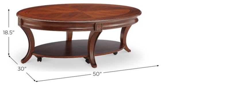 Monarch Winslet Oval Cocktail Table