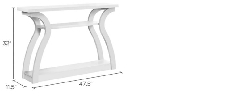 Bonnie Rectangular Console Table Dimensions
