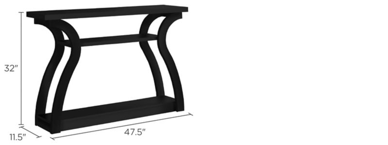 Bonnie Rectangular Console Table Dimensions