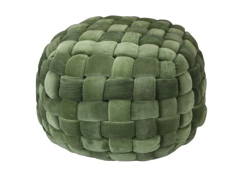 MOTRIS - PSRT80SPNI05 - Pouf in similpelle rettangolare 80x40x46 cm verde -  EANSMARTAR099